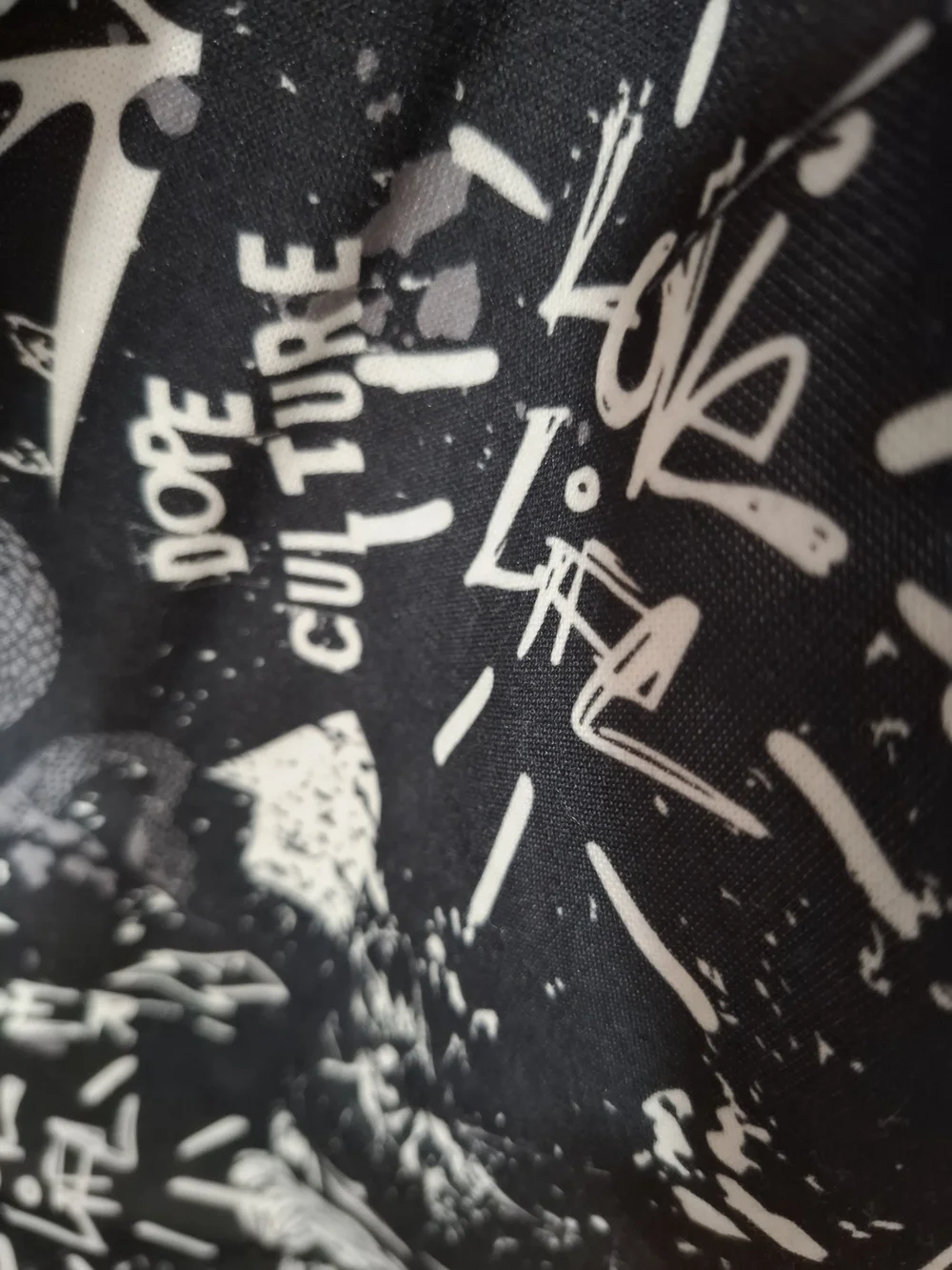 Fresh Kids Black Joggers with Red Rose Graphic